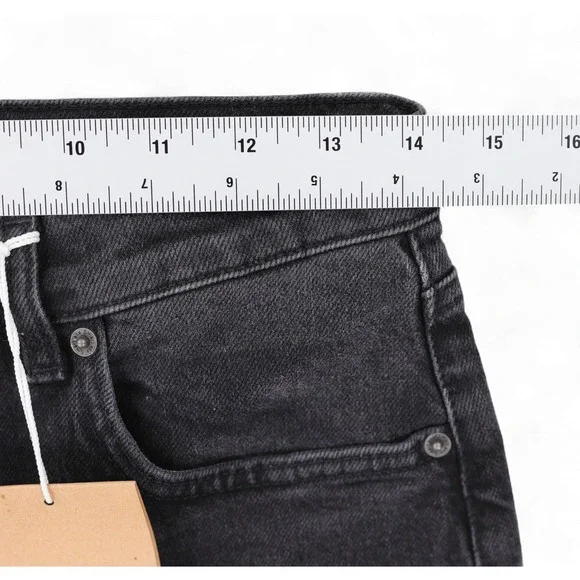 Reformation Peyton High Rise Bootcut Jeans Women 28 Black Straight Leg Denim NWT - Picture 10 of 15